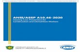 ANSI/ASSP A10.46-2020...ANSI® ANSI/ASSP A10.46 – 2020 American National Standard Construction and Demolition Operations Hearing Loss Prevention for Construction and Demolition Workers