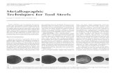 Metallographic Techniques for Tool Steels...Metallographic Techniques for Tool Steels George F. Vander Voort, Buehler Ltd. Fig. 1 AISI W1 tool steel austenitized at 800 C (1475 F),