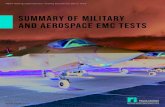 SUMMARY OF MILITARY AND AEROSPACE EMC TESTS...Summary of Military and Aerospace EMC Tests 3 Table 1: MIL-STD-461G Emission and Susceptibility Requirements Requirement Description CE101
