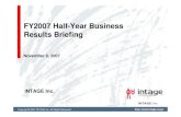 FY2007 Half-Year Business Results Briefingirvision2next.blob.core.windows.net/4326/ir/oddg.pdf · FY2007 Half-Year Balance Sheet and Cash Flow Summary Consolidated balance sheet summary