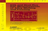 DTA and Heat-flux - NISTkattner/dta/SP960_15-DTAMeasmnt.pdf · ♦DTA and Heat-flux DSC Measurements. 3 offsets from the true melting temperature and rounding of various curve features