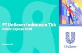 PT Unilever Indonesia Tbk · 2021. 1. 28. · PT Unilever Indonesia Tbk Public Expose 2020 3 November 2020. Unilever Indonesia YEARS 86 BRANDS 43 FACTORIES 9 EMPLOYEES 5,000+ SKU