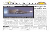 June 21, 2004 Melting holes - The Antarctic Sun · 2009. 7. 24. · 2 • The Antarctic Sun June 21, 2004 Matt Davidson Winter Winter population at the stations: 190 at McMurdo, 75