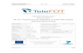 D4.10.1 Framework for collection of initial FOT system ... · 2012/07/25 Page 4 MIRA of 57 LIST OF TABLES TABLE N. TITLE PAGE A1.1 Evaluation of trialled system in TeleFOT – FOT