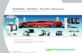 BMW, MINI, Rolls-Royce€¦ · BMW, MINI, Rolls-Royce 11/2013. WheelAlignment BrakeTesters VehicleTesting TyreChangers WheelBalancers ACServiceUnits Lifts Networking 2 Beissbarth