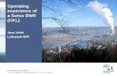 Operating experience of a Swiss BWR (KKL) · 2019. 6. 4. · KKL-RDB, Ausschnitt aus Zeichnung Z06536 HWC OLNC Assessment of OLNC / HWC Mitigation according to BWRVIP-219 N5 N11 N6