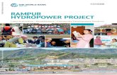 RAMPUR HYDROPOWER PROJECT - World Bank · Rampur Project. The overall experience of the Rampur Project demonstrates that benefit sharing has broad and multi-layered advantages. The