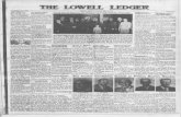 Trustee Candidates Contest in Mondaylowellledger.kdl.org/The Lowell Ledger/1956/02_February... · 2020. 11. 12. · - s Sir" ! of the net proceeds collected for .. ^ . work on county