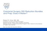 Colorectal Surgery SSI Reduction Bundles and Prep: Does It ...©2011 MFMER | slide-1 Colorectal Surgery SSI Reduction Bundles and Prep: Does It Matter? Robert R. Cima, MD, MA Professor