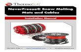 NeverFreeze® Snow Melting Mats and Cables...(847)607-6286 info@thermosoft.com 5.2 Turn Techniques for NeverFreeze® Mat alterations If you need to cut and turn the mat, or fill odd