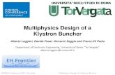 Multiphysics Design of a Klystron Bunchercn.comsol.com/paper/download/288911/leggieri... · 2015. 11. 20. · Klystron and TWT are the most diffused devices for broad band applications.