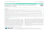 Residual rotation of forearm amputation: cadaveric study · 2020. 1. 18. · RESEARCH ARTICLE Open Access Residual rotation of forearm amputation: cadaveric study Geon Lee1, Sung-Jae
