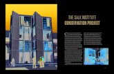 The Salk Institute Conservation Project · ompleted in 1965, the Salk Institute for Biological Studies in La Jolla, California, is one of architect Louis Kahn’s finest works and