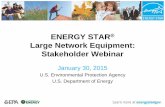 ENERGY STAR Large Network Equipment: Stakeholder Webinar...Cable4 Cable5 . 24 Snaked Traffic Topology DOE Requests Comments and Feedback: 1. How do you test products with a large number