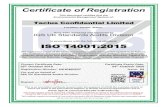 IQS Certification - Taclus Confidential Shredding · 2020. 1. 31. · IQS Cert Doc Ref: C155 Rev: 05/16 Ed: 07 A4 Page: 1 of: 1 The Collection, Transport, Baling And Secure Destruction