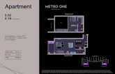 Apartment - Metro One...Apartment 3.02 3.16 mirroredOne bedroom + study LOFT One bathroom + powder room One car space Upper Level Lower Level 83.40 m² 8.40 m² 91.80 m² LIVING AREA