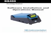 Software Installation and Operations Manual · 2017. 5. 10. · 1194 Oak Valley Dr, Ste 20, Ann Arbor MI 48108 USA (800) 959-0329 • (734) 769-0573 • Docking Station DS400 Software