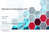 Waterfall to DevSecOps in DoD · 2020. 3. 23. · - Drive DoD transformation to Agile and Lean Software Development and Delivery •Leveraging industry acquisition best practices