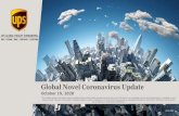 Global Novel Coronavirus Update · 2020. 10. 15. · Global Novel Coronavirus Update October 15, 2020 "This update contains information we have gathered from various public sources