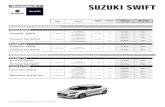 SUZUKI SWIFT · 2021. 1. 8. · Ihr Suzuki Fahrzeug auch pro fessionell und effizient warten und reparieren. ... Seit dem 1. September 2018 sind Neuwagen bereits nach dem weltweit