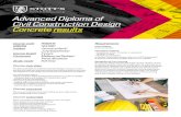 Advanced Diploma of Civil Construction Design Concrete resutls...The Advanced Diploma of Civil Construction Design is a 2-year course and that will equip you with the practical and
