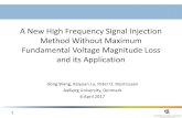 A New High Frequency Signal Injection Method Without ......(V) Original Injected Total duty cycle v β v α 100 V 50 Hz output-200 0 200 0 0.005 0.01 0.015 0.02 0.85 0.9 0.95 1 Time