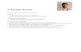 D Suresh Kumar suresh kumar.pdfD Suresh Kumar Areas of Interest: CAD/CAM, Robotics TechnologyEducation M. Tech, Machine Design, MRCET, JNTU, Hyderabad. B. Tech, Mechanical Engineering,
