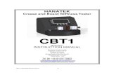 CBT1.2 Operating Manual Issue A - Hanatek Instruments...CBT1.2 Operating Manual Issue A Adjusting the test time From the options scree This will cycle the test time from 10 The Standard
