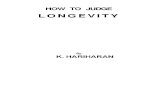 LONGEVITY - archive.org · About Krishnamurti Padhdhati What is Krishnamurti Padhdhati 2 Longevity -Assessment 6 Longevity 10 On Predicting Longevity of Death 27 Mother's Longevity