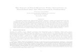 The Impact of Fiscal-Monetary Policy Interactions on ... · The Impact of Fiscal-Monetary Policy Interactions on ... been modeled explicitly in a fully micro-founded model.2 These