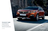 EQUIPMENT & TECHNICAL SPECIFICATIONS · 2020. 12. 16. · ALLURE / GT LIINE PEUGEOT 3008 EQUIPMENT AND TECHNICAL SPECIFICATIONS 6 PEUGEOT 3008 TECHNICAL SPECIFICATION ENGINE 121kW