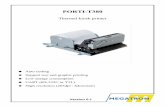 PORTI-T380 - Andig · 2016. 10. 7. · Introduction →150mm/sec high-speed printer. The 3inch thermal panel printer PORTI-T380 is most suitable for ticketing applications, such as
