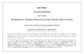 ACTEC COMPARISON · 2017. 4. 22. · trust (unless trust is being transferred to DE trustee from non-DE trustee); (3) contain spend-thrift clause. Trust must be irrevocable and expressly