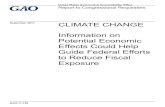 September 2017 CLIMATE CHANGE Report... · 2017. 10. 24. · climate change across U.S. sectors suggested that potential economic effects could be significant and unevenly distributed