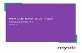 MYOB Exo Businesshelp.myob.com.au/exo/releasenotes/exo20203/MYOB EXO... · 2020. 10. 16. · • Cash Flow No A unique ID number assigned by the system. • Classification A descriptive