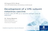 Development of a VP6 subunit rotavirus vaccine · 2018. 9. 11. · Development of a VP6 subunit rotavirus vaccine A dual role of VP6 as a vaccine antigen and an adjuvant Dr. Vesna