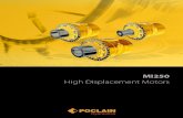 High Displacement Motors - Poclain Hydraulics · 2016. 4. 5. · motor, the MI250, which offers all the benefits of radial piston technology, with a displacement of up to 30 liters.