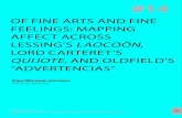 OF FINE ARTS AND FINE FEELINGS: MAPPING AFFECT ACROSS ... · From the Horatian dictum of ut pictura poesis, as frequently cited as it is misunderstood, to the paragones of the Italian