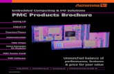 Embedded Computing & I/O Solutions PMC Products Brochure · 2020. 9. 25. · Embedded Computing & I/O Solutions PMC Products Brochure Analog I/O PMC FPGAs Counters/Timers PMC Carrier