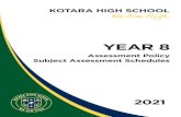 YEAR 8...Kotara High School – Year 8 Assessment Policy 2021 1 Contents SECTION 1: Assessment Information Flowchart - Procedures for submitting assessment tasks at KHS (Years 7-9)