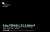 Grade 6: Module 1: Unit 2: Lesson 2 Building Background ...e2curriculummodules6-8.weebly.com › uploads › 8 › 4 › 6 › 7 › 8467476 › 6m1.2l2.pdfconveyed in the myth of