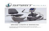 MS300 USER’S MANUAL - Rehabmart.com · 2017. 4. 5. · 2 MS300 Thank you for your recent purchase of this high quality Semi-Recumbent Seated Stepper, the MS300, from Spirit Medical