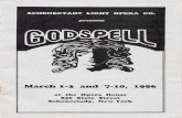 SCHENECTADY LIGHT OPERA CO. - SLOCsloctheater.org/wp-content/uploads/2018/07/1996-Godspell... · 2018. 7. 31. · Music and New Lyrics by STEPHEN SCHWARTZ ("By My Side" Lyrics by