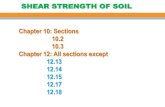 SHEAR STRENGTH OF SOIL - KSU...= Applied normal stress C= Cohesion = Angle of internal friction (or angle of shearing resistance) cohesion Friction SHEAR STRENGTH OF SOIL o For granular