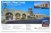 Foothills Village Center - LoopNet€¦ · he information contained herein has een otained from various sources. e have no reason to dout its accuracy however, Commercial Properties,