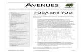 Newsletter of the North Fair Oaks Beautification ......FOBA News • Spring 2016 Page 1 AVENUES Newsletter of the North Fair Oaks Beautification Association • an all-volunteer, non-profit