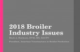 2018 Broiler Industry Issues · 2019. 4. 18. · 2018 Broiler Industry Issues ... Disease Issues Rank the issues facing your company ... Poultry Welfare (Internal Programs, Activist