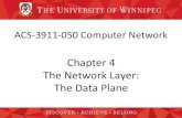 Chapter 4 The Network Layer: The Data Plane...Chapter 4 The Network Layer: The Data Plane. ACS-3911-050 – Slides Used In The Course. A note on the use of these PowerPoint slides: