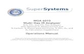 MGA 6010 Multi-Gas IR Analyzer Operations Manual€¦ · 2012-11-02  · MGA 6010 Operations Manual Super Systems Inc. Page 5 of 70 Introduction The Model MGA 6010 (see part numbers