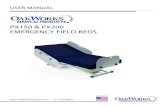PX150 & PX200 EMERGENCY FIELD BEDS...USER MANUAL  · 717.235.6807 made in the USA with US & imported parts PX150 & PX200 EMERGENCY FIELD BEDS TABLE OF CONTENTS Product Use